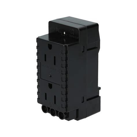 din rail electrical box|din rail mount 120vac receptacle.